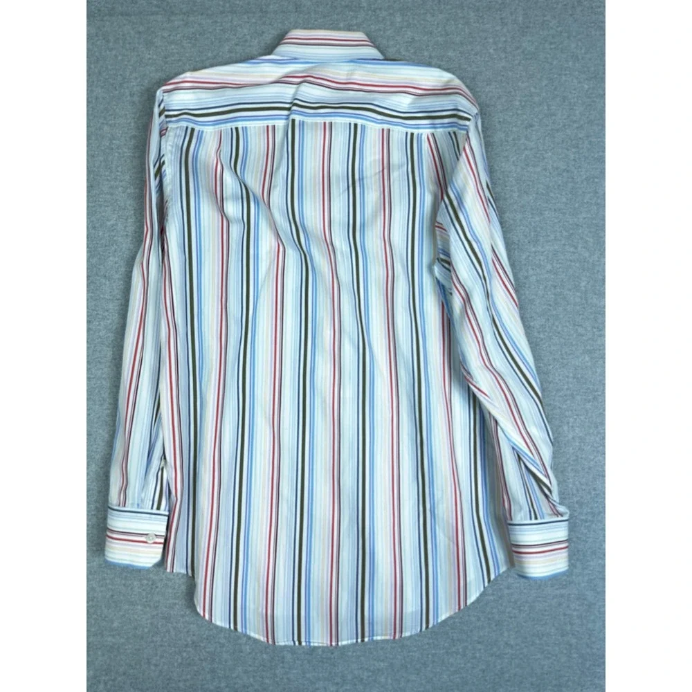 Banana Republic Shirt Mens S Striped Button Down Multicolor‎ 100% Cotton